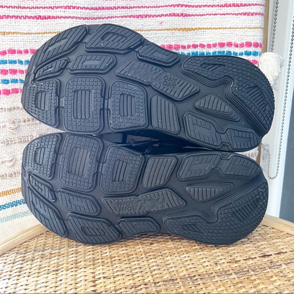 Hoka One One Bondi 7 Black Low Top Road-Running Sneakers Women’s Size 9.5 Wide - Picture 8 of 10